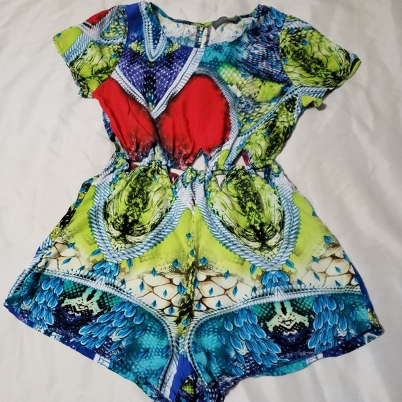 Indikah Multicolored Romper - Picture 2 of 6